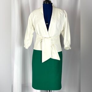 Trina Turk White Kimono-influenced Jacket